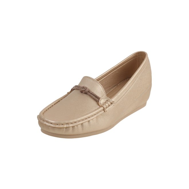 Mochi Women Gold Casual Loafers (SKU: 31-800-15-36)
