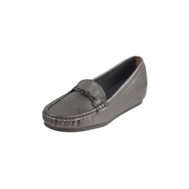 Mochi Women Gun-metal Casual Loafers (SKU: 31-800-29-38)