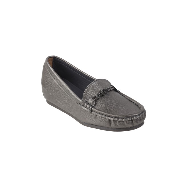 Mochi Women Gun-metal Casual Loafers (SKU: 31-800-29-38)