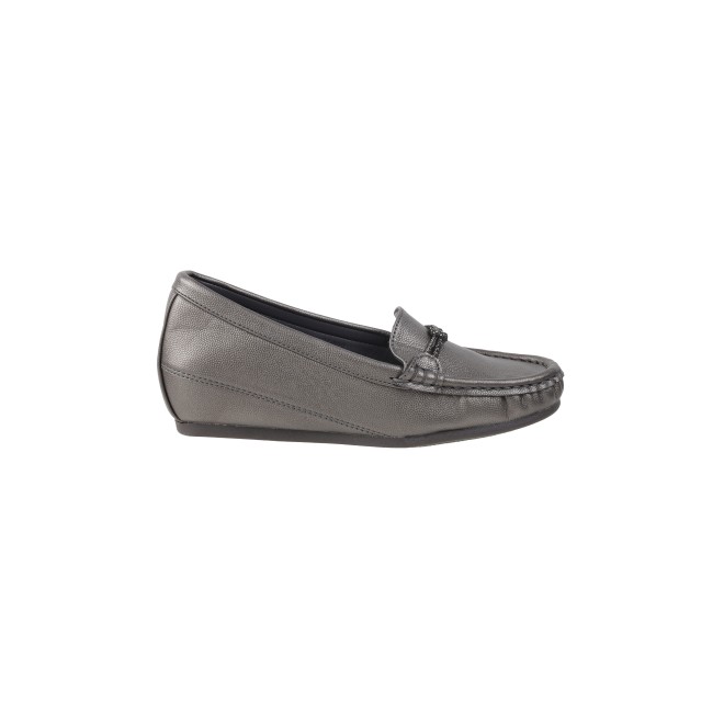 Mochi Women Gun-metal Casual Loafers (SKU: 31-800-29-38)