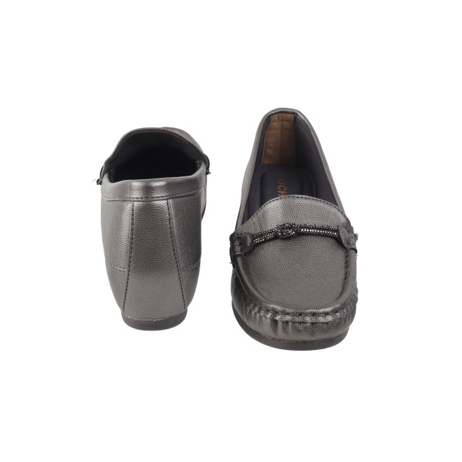 Mochi Women Gun-metal Casual Loafers (SKU: 31-800-29-38)