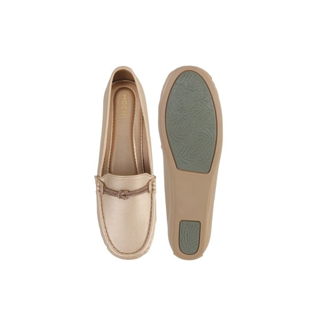 Mochi Women Gold Casual Loafers (SKU: 31-800-15-36)