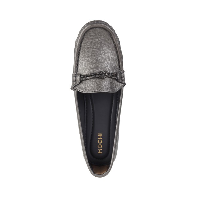 Mochi Women Gun-metal Casual Loafers (SKU: 31-800-29-38)