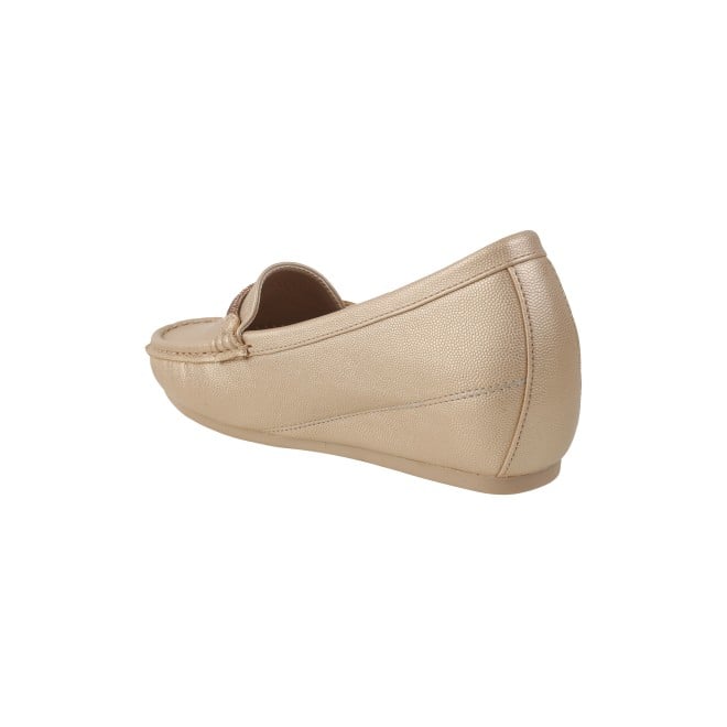 Mochi Women Gold Casual Loafers (SKU: 31-800-15-36)