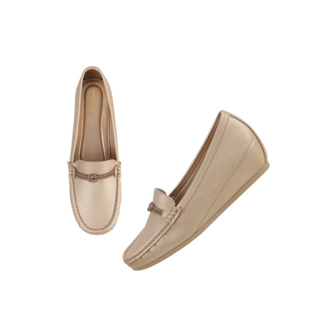 Mochi Women Gold Casual Loafers (SKU: 31-800-15-36)