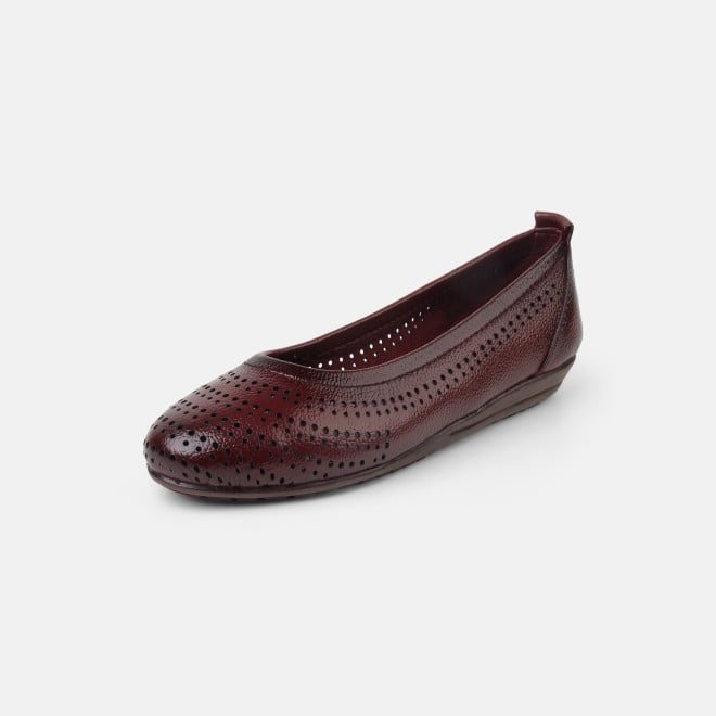 Mochi Women Maroon Casual Ballerinas (SKU: 31-800752-44-36)