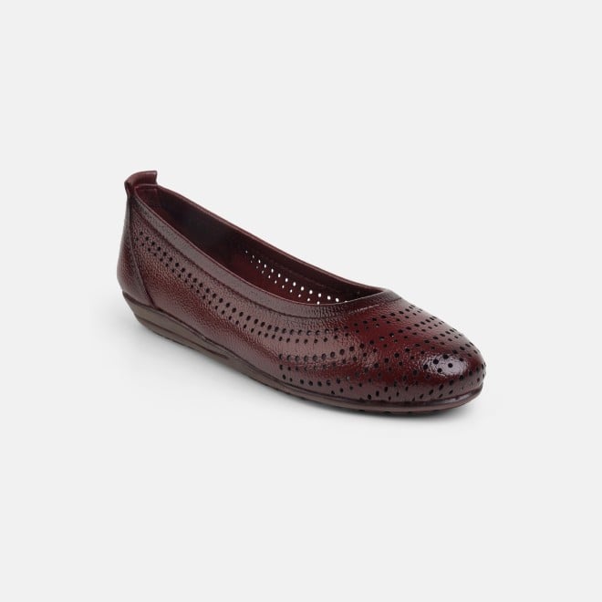 Mochi Women Maroon Casual Ballerinas (SKU: 31-800752-44-36)