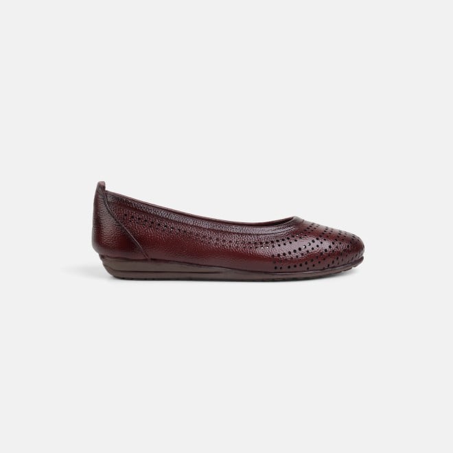 Mochi Women Maroon Casual Ballerinas (SKU: 31-800752-44-36)