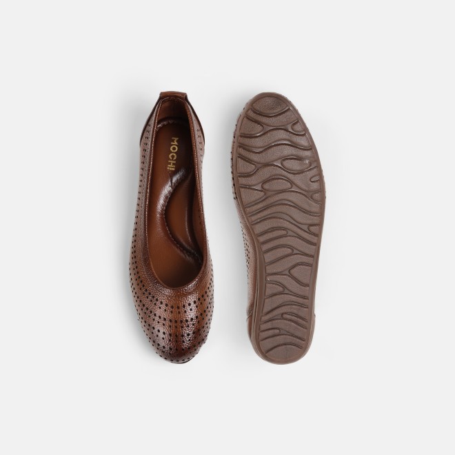 Mochi Women Rust Casual Ballerinas (SKU: 31-800752-91-35)