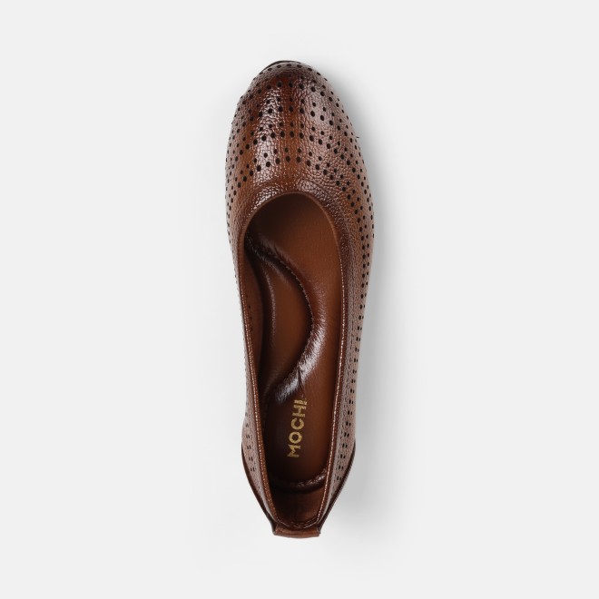 Mochi Women Rust Casual Ballerinas (SKU: 31-800752-91-35)