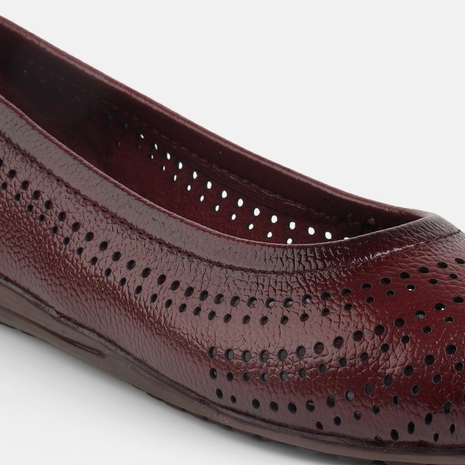 Mochi Women Maroon Casual Ballerinas (SKU: 31-800752-44-36)