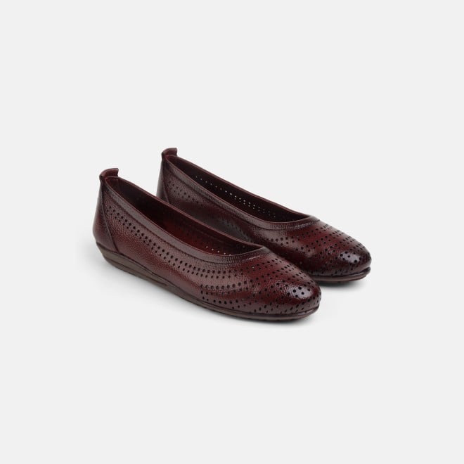 Mochi Women Maroon Casual Ballerinas (SKU: 31-800752-44-36)