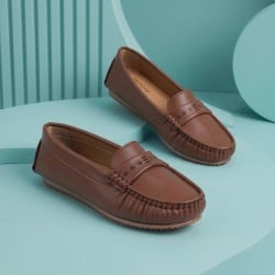 Mochi Women Tan Casual Loafers