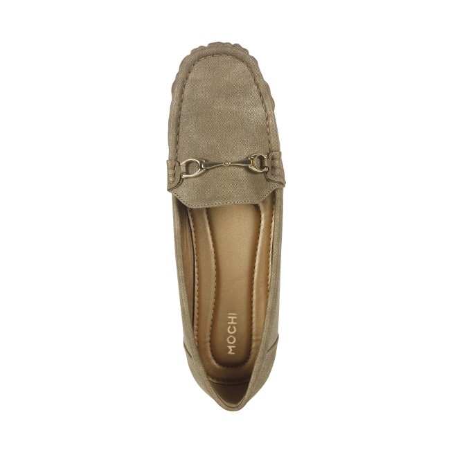 Mochi Women Gold Casual Ballerinas (SKU: 31-801-15-37)