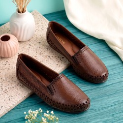 Women Rust Casual Ballerinas