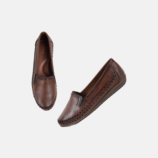 Mochi Women Rust Casual Ballerinas (SKU: 31-804737-91-36)