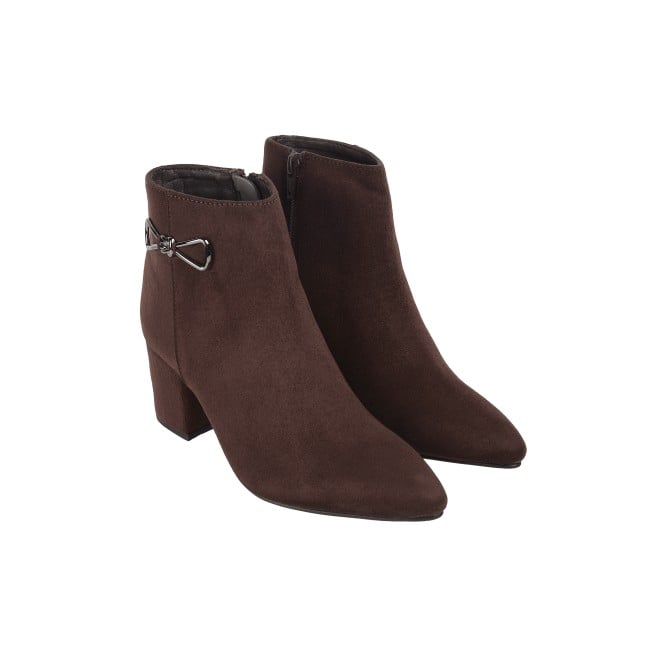 Mochi Women Brown Formal Boots (SKU: 31-81-35-36)