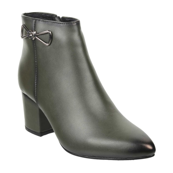 Mochi Women Olive Party Boots (SKU: 31-81-49-36)