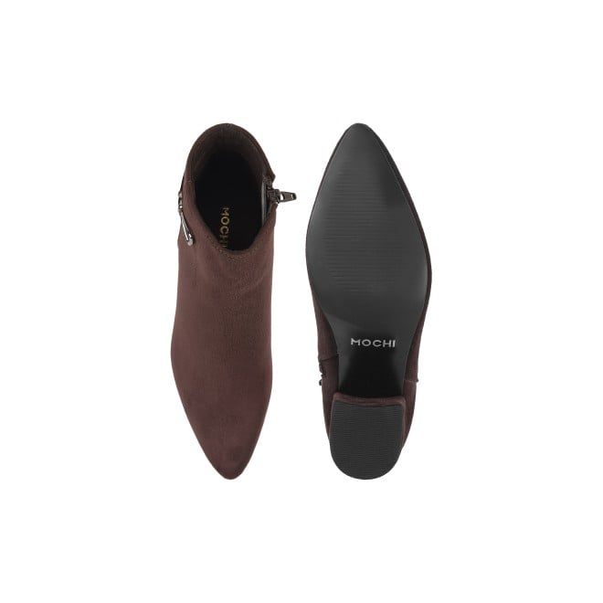 Mochi Women Brown Formal Boots (SKU: 31-81-35-36)