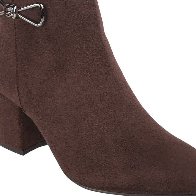 Mochi Women Brown Formal Boots (SKU: 31-81-35-36)