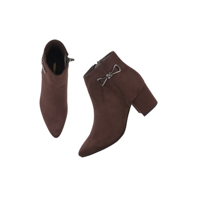 Mochi Women Brown Formal Boots (SKU: 31-81-35-36)