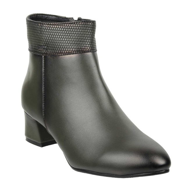 Mochi Women Olive Party Boots (SKU: 31-82-49-36)