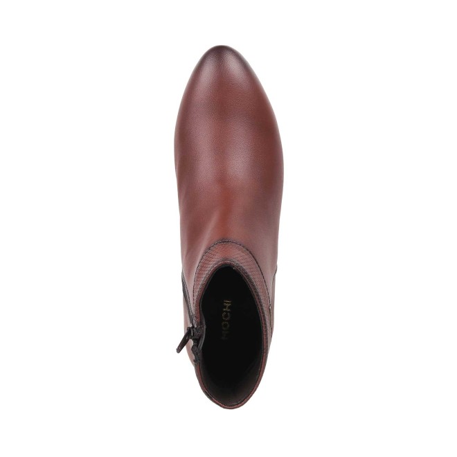 Mochi Women Maroon Party Boots (SKU: 31-82-44-36)