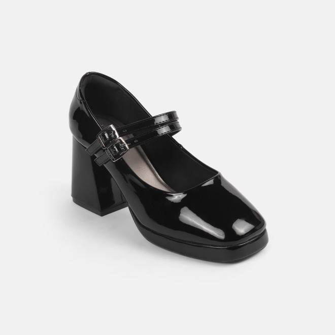 Mochi Women Black Formal Pumps