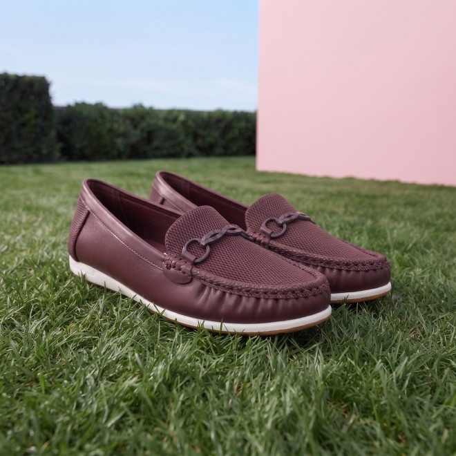 Mochi Women Maroon Casual Loafers (SKU: 31-852-44-36)