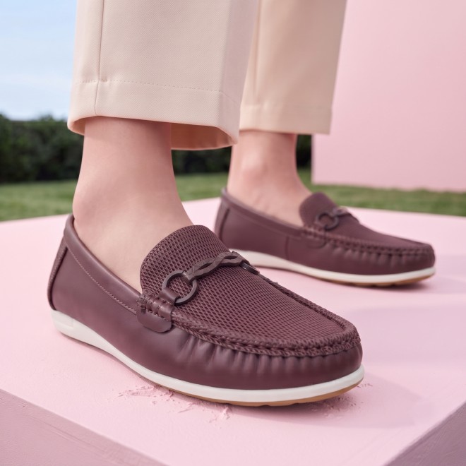 Mochi Women Maroon Casual Loafers (SKU: 31-852-44-36)