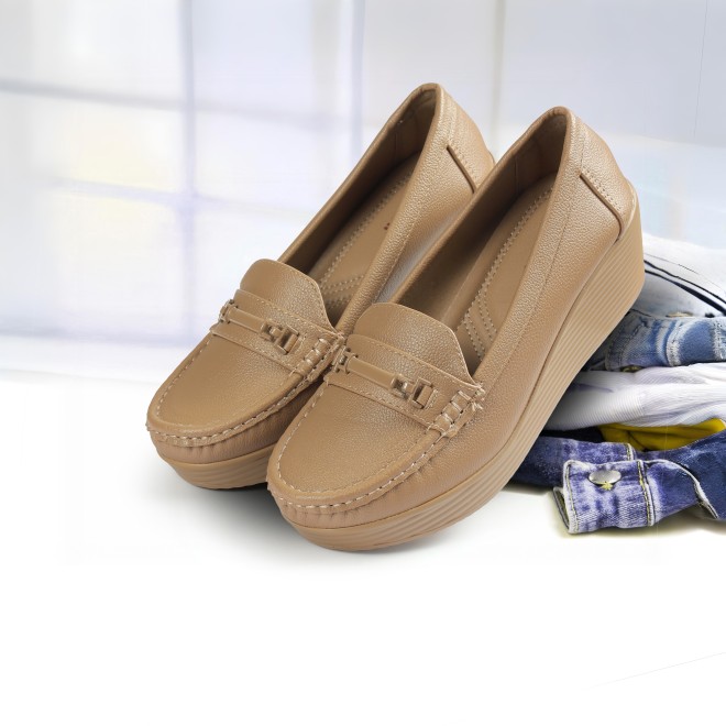 Mochi Women Brown Casual Loafers (SKU: 31-855-12-36)