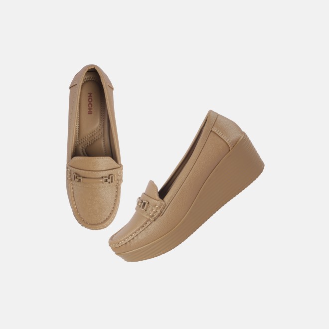 Mochi Women Brown Casual Loafers (SKU: 31-855-12-36)