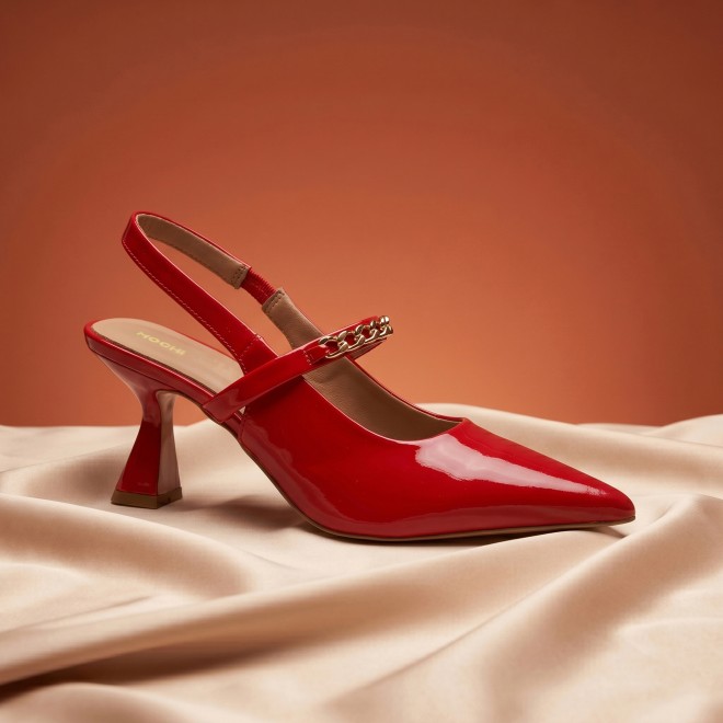 Mochi Women Red Formal Sandals