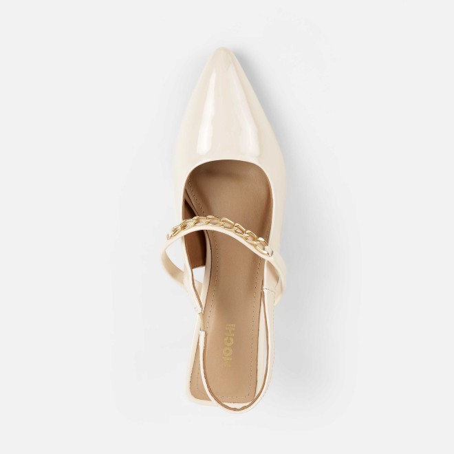Mochi Women Beige Formal Sandals (SKU: 31-876-20-40)