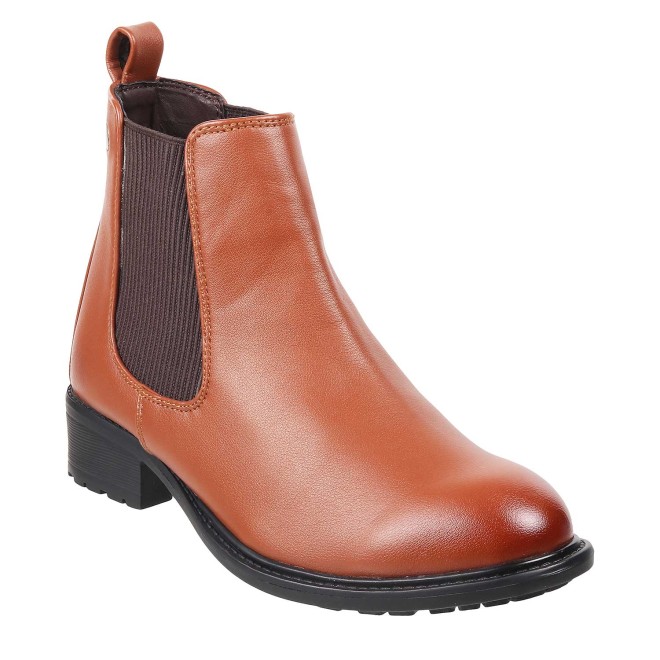 Mochi Women Tan Casual Boots (SKU: 31-88-23-36)