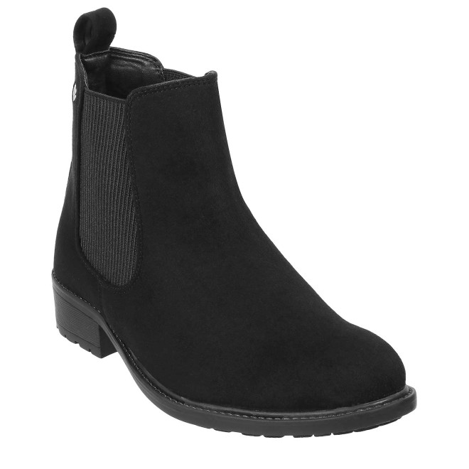 Mochi Women BlackSuede Casual Boots (SKU: 31-88-34-36)