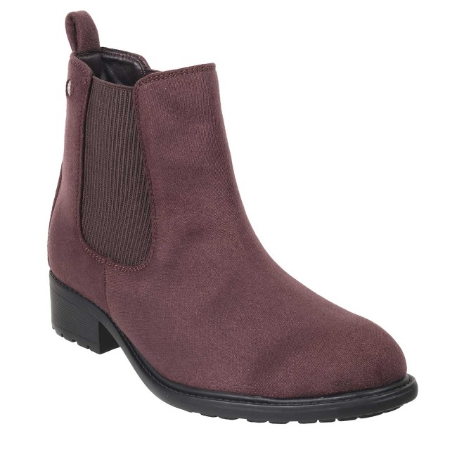 Mochi Women BrownSuede Casual Boots (SKU: 31-88-35-36)