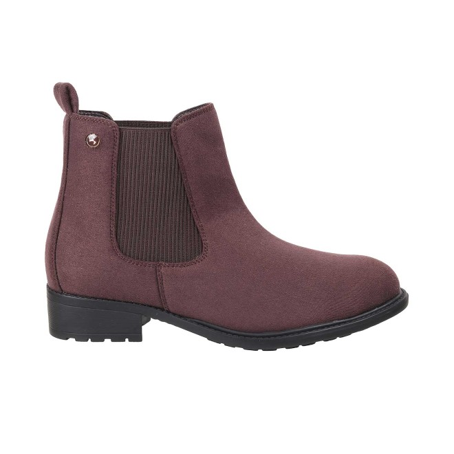 Mochi Women BrownSuede Casual Boots (SKU: 31-88-35-36)