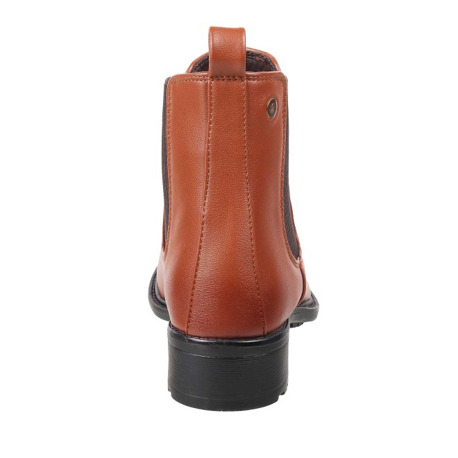 Mochi Women Tan Casual Boots (SKU: 31-88-23-36)