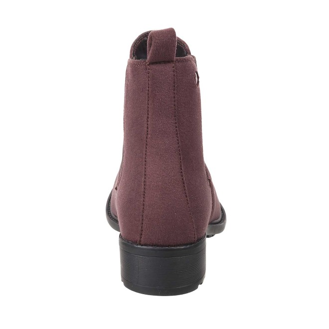 Mochi Women BrownSuede Casual Boots (SKU: 31-88-35-36)