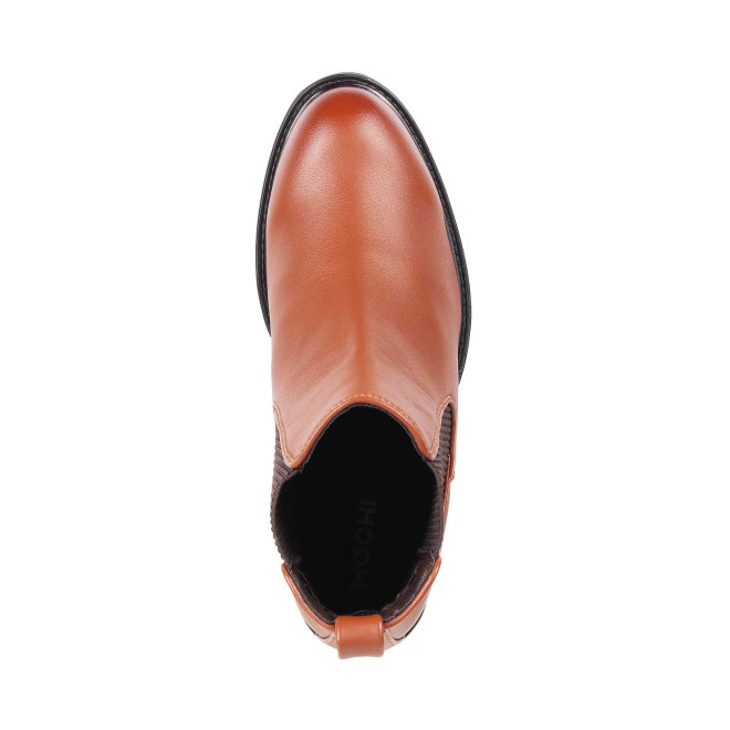 Mochi Women Tan Casual Boots (SKU: 31-88-23-36)