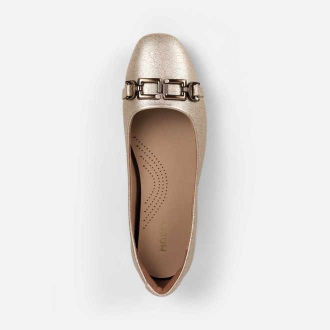 Mochi Women Gold Casual Ballerinas (SKU: 31-881-15-36)