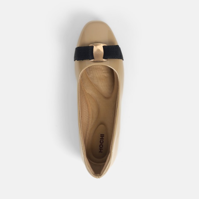 Mochi Women Beige Casual Ballerinas (SKU: 31-886-20-36)