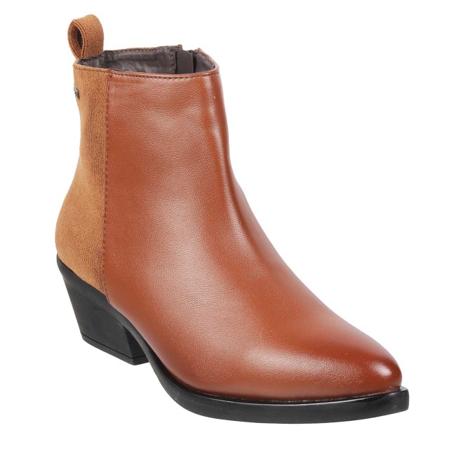 Mochi Women Tan Casual Boots (SKU: 31-90-23-36)