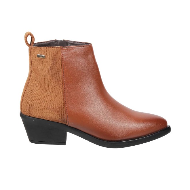 Mochi Women Tan Casual Boots (SKU: 31-90-23-36)