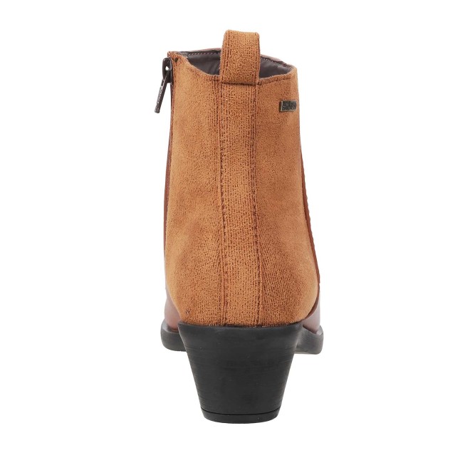 Mochi Women Tan Casual Boots (SKU: 31-90-23-36)