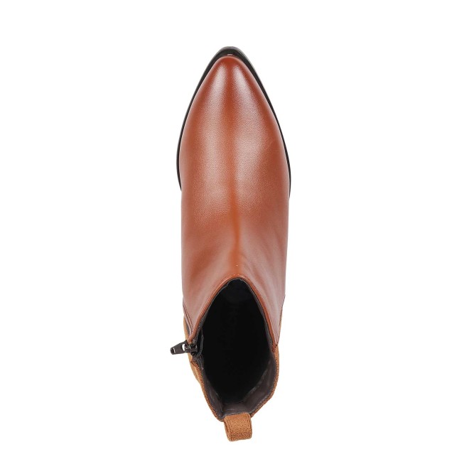 Mochi Women Tan Casual Boots (SKU: 31-90-23-36)