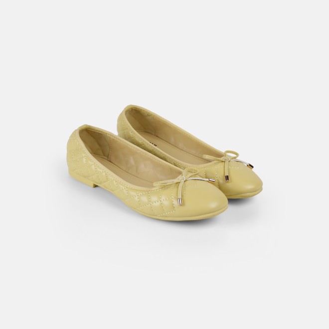 Mochi Women Yellow Casual Ballerinas (SKU: 31-900123-33-36)