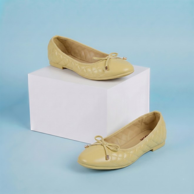 Mochi Women Yellow Casual Ballerinas