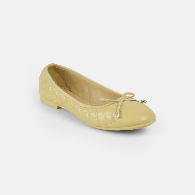 Mochi Women Yellow Casual Ballerinas (SKU: 31-900123-33-36)